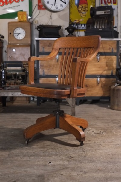 fauteuil USA Fauteuil de direction US ancien americain 1930